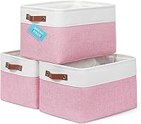 Vista 162 de OrganiHaus Narrow Storage Bins 15x06in, Small Closet Bins for Shelves, Bathroom Storage Baskets for Shelves, Narrow Baskets, Fabric Organizer with