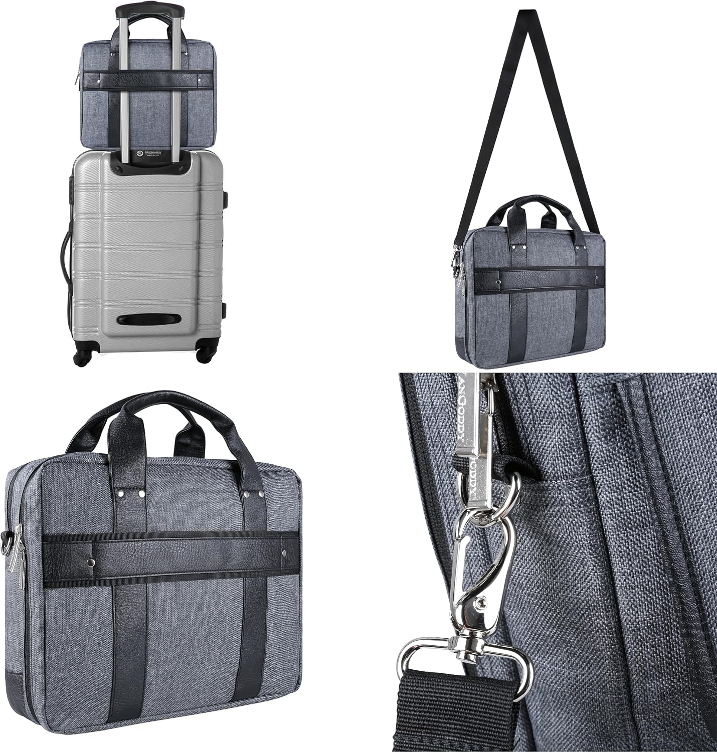 Vangoddy Laptop Messenger Bag 13 Inch Crossbody Shoulder Briefcase Water Resistant Business for Work Laptop, Gaming PC image 4