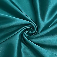 Vista 26 de VACVELT Tela de Satén Charmeuse por Yarda, Tela de Satén Aqua de 60 Pulgadas de Ancho, Suave y Brillante, Perfecta para Vestido de Novia
