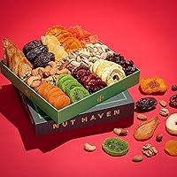 Vista 6 de Canasta de regalo de frutas secas y frutos secos, cesta de regalo de frutas secas y frutos secos, fantástica cesta de regalo de comida