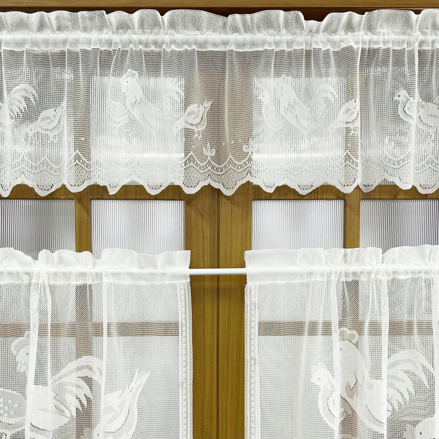No. 918 Ariella - Tende in pizzo floreale, 147 x 160 c, colore