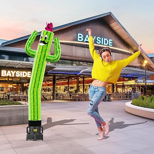 Miniatura 108 de LookOurWay Air Dancers Inflatable Tube Man Attachment - Wacky Waving Inflatable Dancing Tube Guy for Business Promotion - Blower Not Included