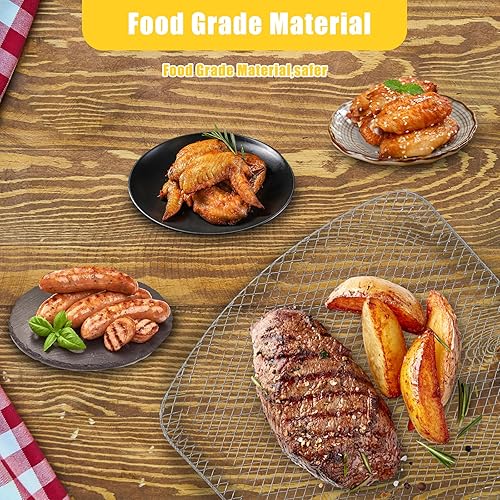 Miniatura 2 de Rejilla deshidratadora para freidora de aire Chefman 6.3 cuartos de galón 4 en 1 horno digital de freidora de aire, estante de horno premium,