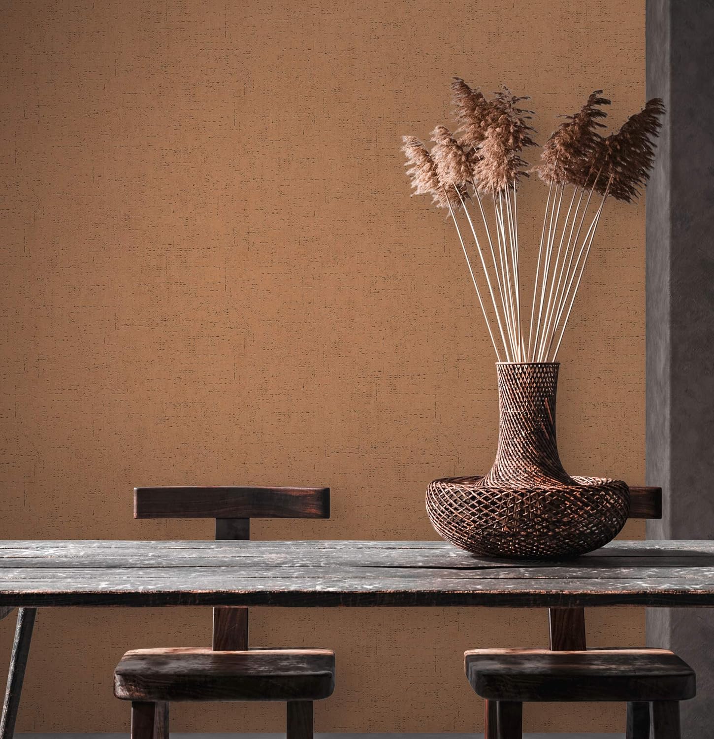 A.S. Création Livingwalls Plain Wallpaper Metropolitan Stories 2 Non-Woven 10.05 m x 0.53 m Brown Orange Made in Germany 379045 37904-5