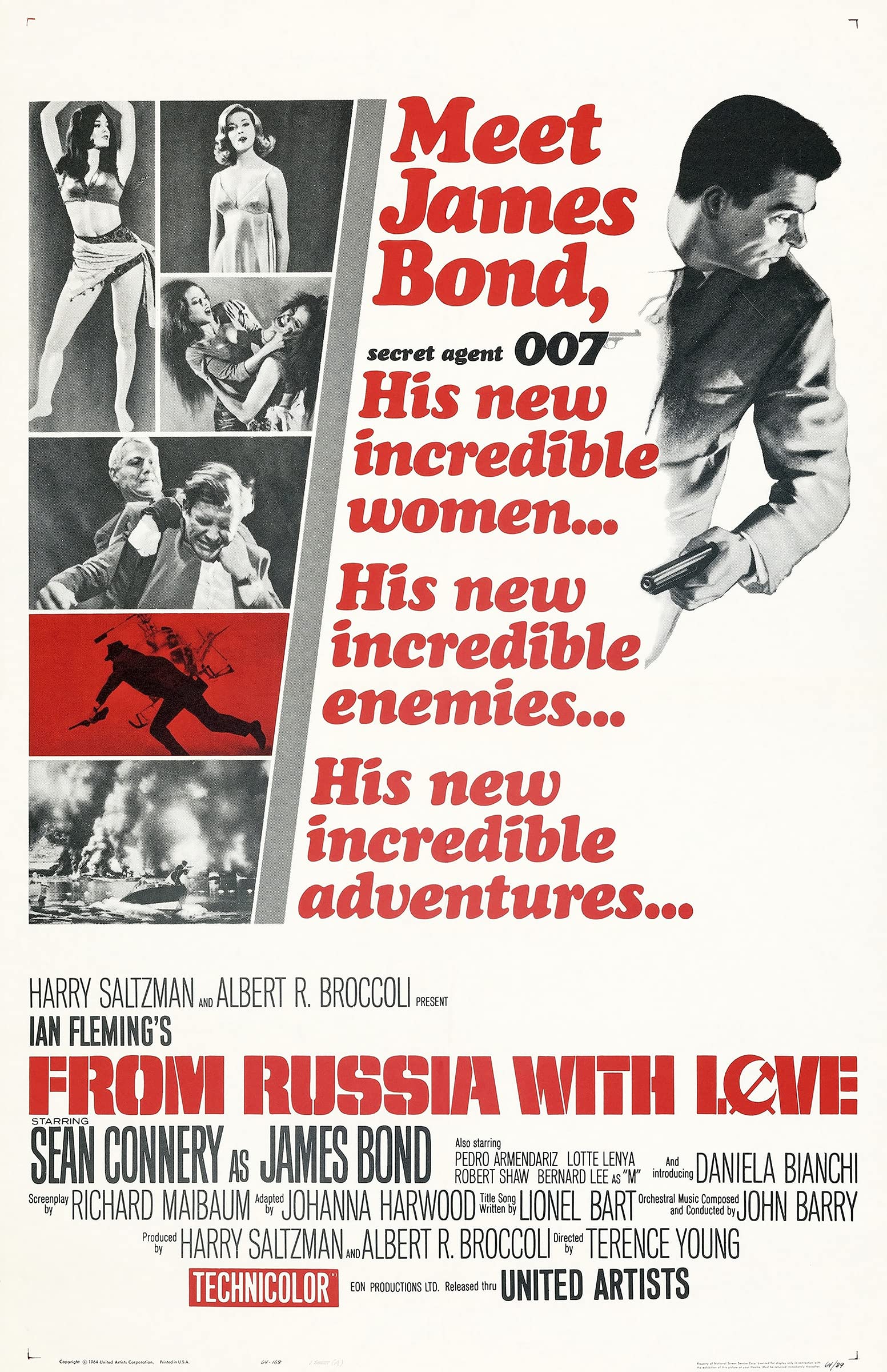 Amazon.com: From Russia with Love 1963 Vintage Poster Reprint
