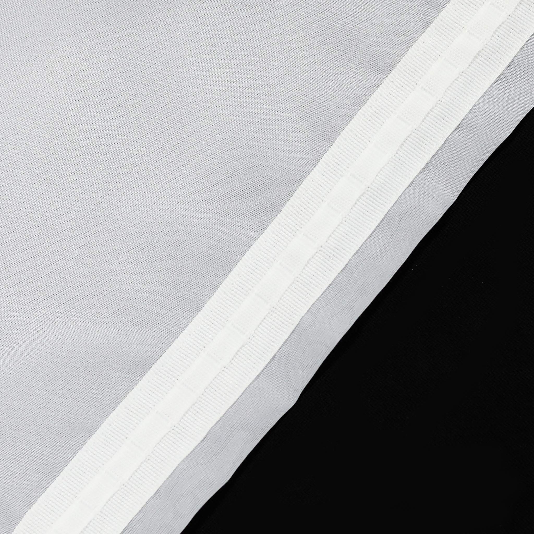 ESLIR Scheibengardine mit Kräuselband Gardinen Küche Voile Weiß 120x450 | Bistrogardinen, Transparent, Stores Vorhänge mit Satinband, 1 Stück, Fenstergardinen modern, Wohnzimmer, Küchengardinen
