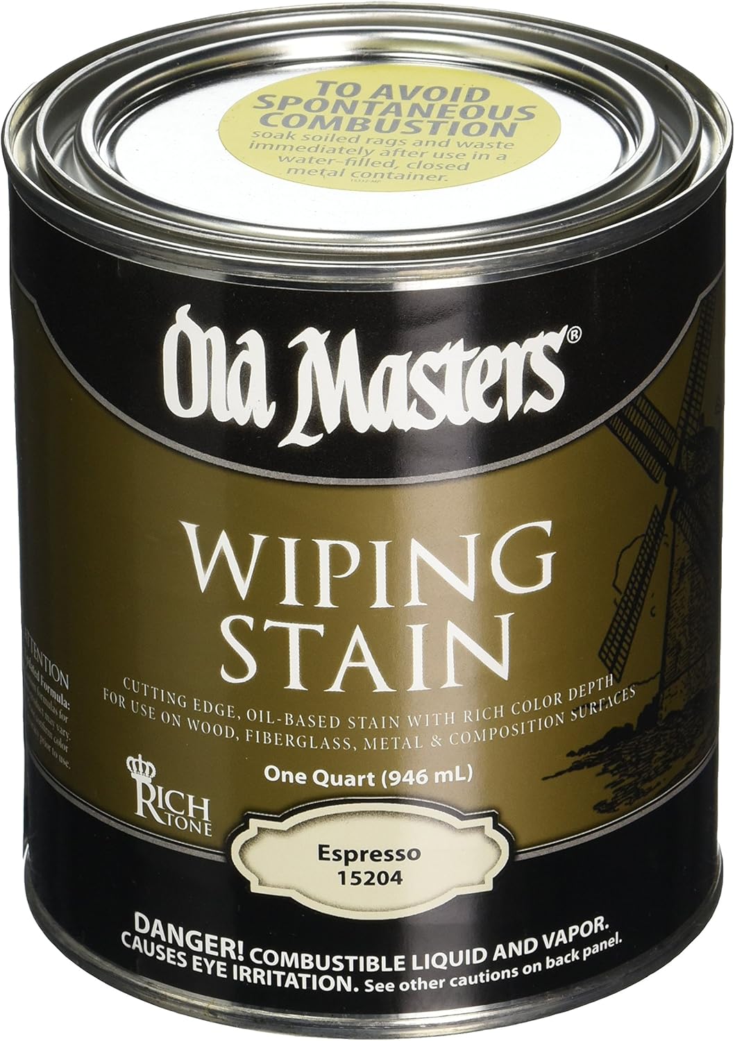 Old Masters 15204 Qt Espresso Wiping Stain 240