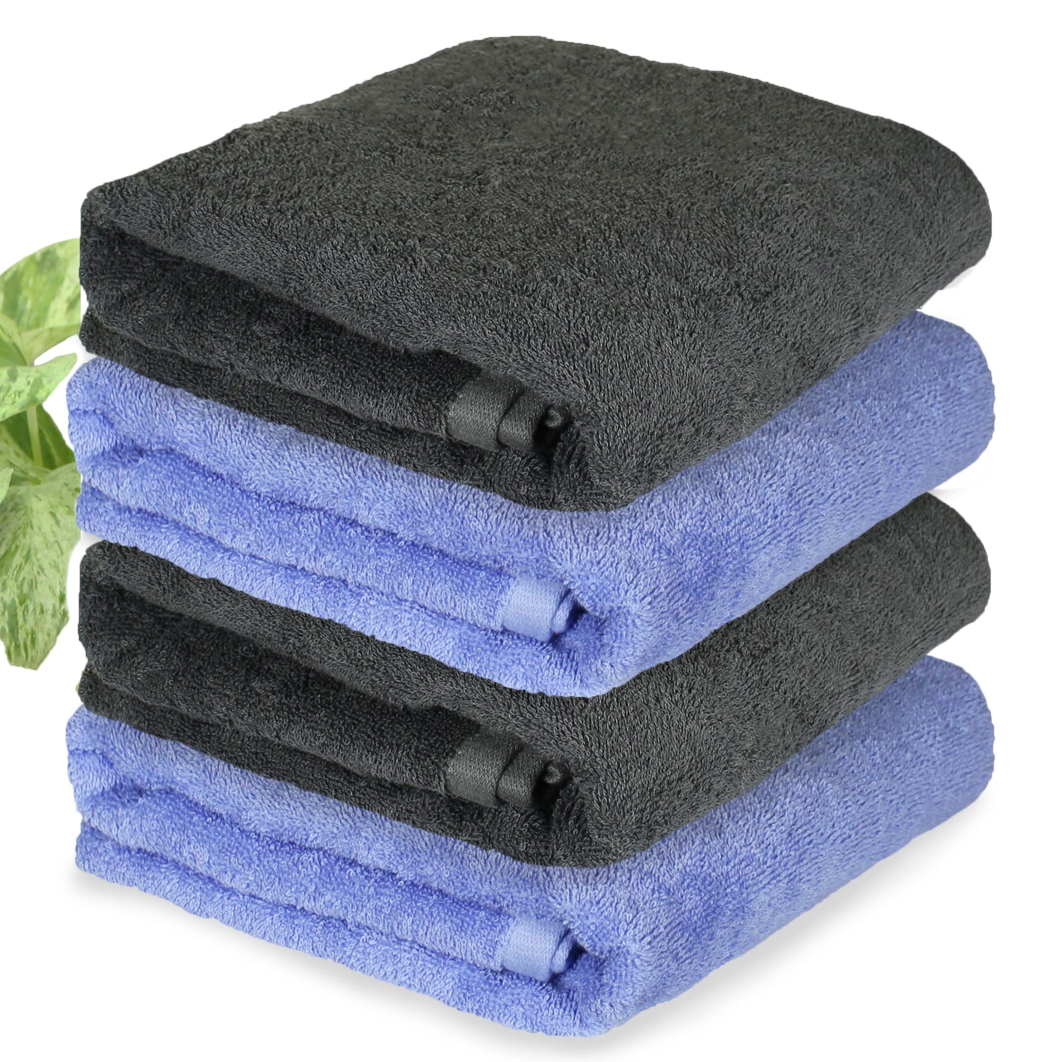 HEELIUM Bamboo Bath Towel | Lightweight & Quick Drying | Ultra Absorbent Towel | 140 x 70 cm - 400 GSM | Pack of 4 - Iris, Grey (B09K4MG6RJ) Amazon Price History, Amazon Price Tracker