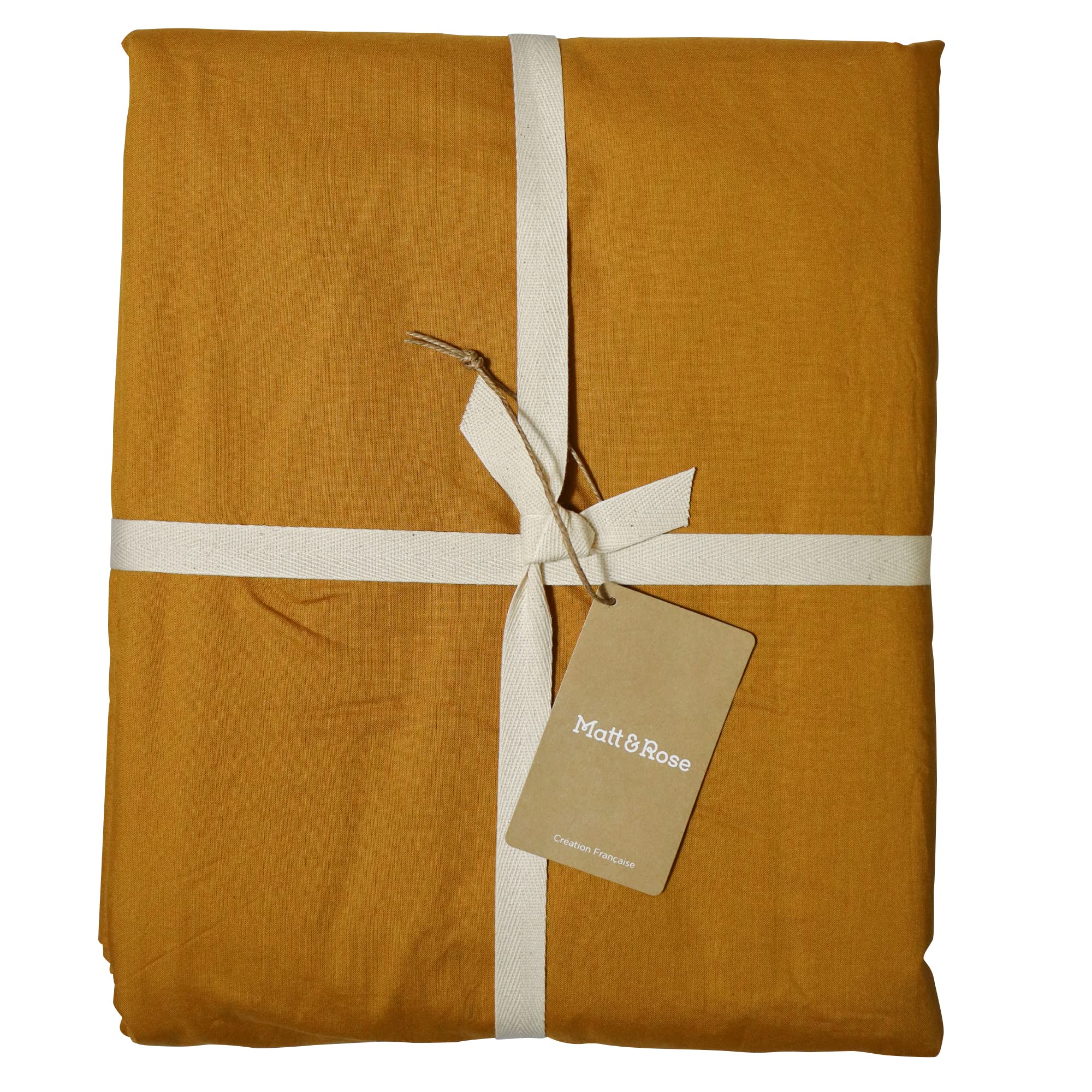 MATT & ROSE Housse de Couette Coton LAVÉ Unie 100% Coton