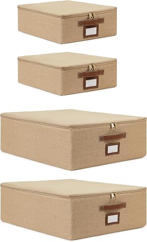 Ocean Home Textile 4'lü Jüt Destekli Hurç Set 2 Adet 31 x 38 x 12 + 45 x 55 x 18 cm