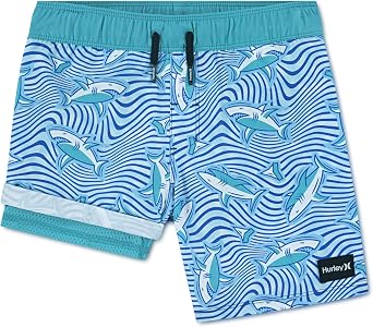 Hurley Boys' Pull on Swim Trunks with Liner