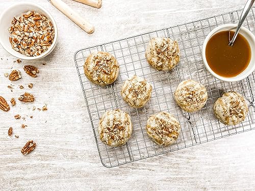 Miniatura 9 de USA Pan Estante de enfriamiento antiadherente para hornear XL acero inoxidable