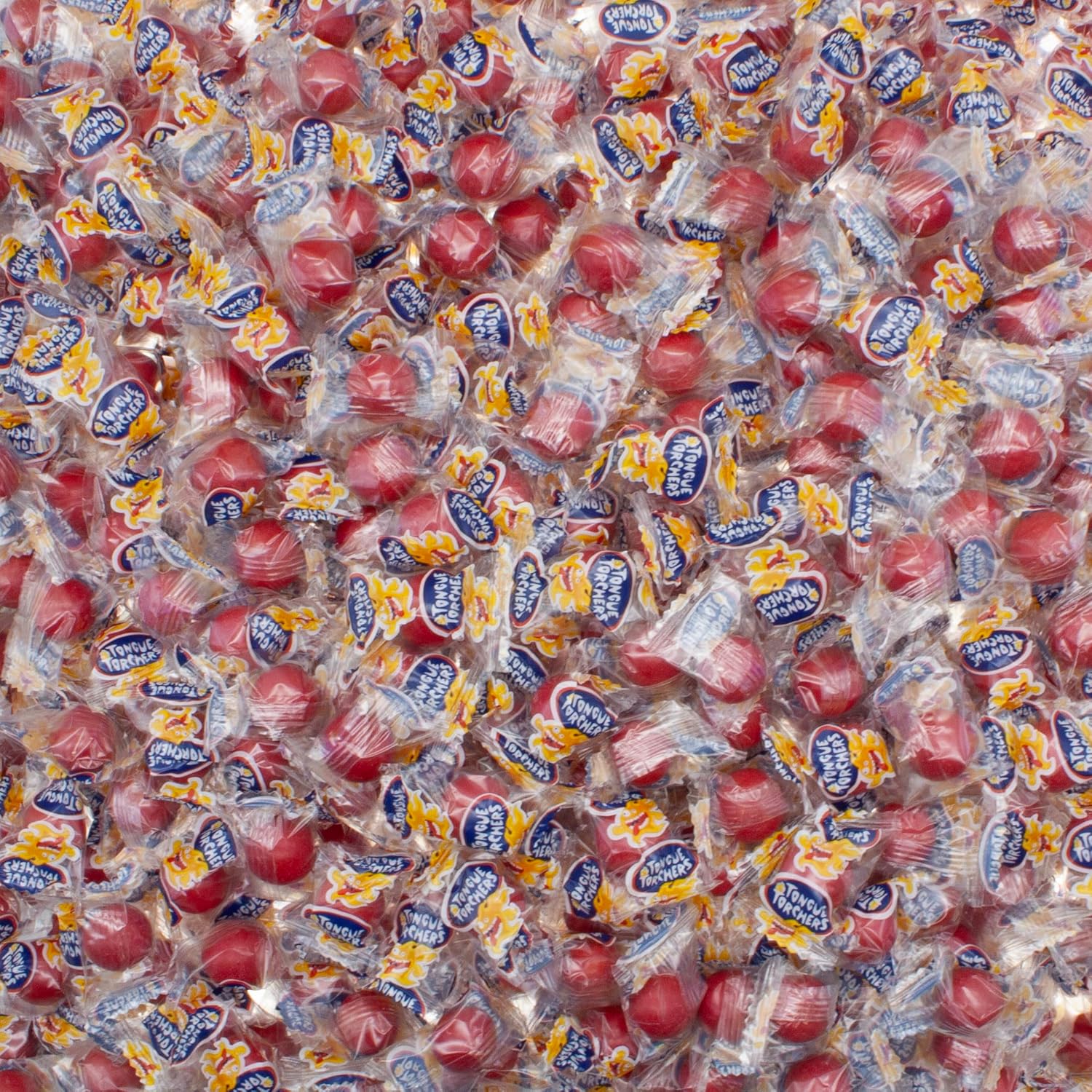 Tongue-Torcher Fireballs Hard Candy – 3 Pound Bulk Bag, Hot & Spicy Cinnamon Flavor – Individually Wrapped Cinnamon Candy – Resealable Freshness Pouch