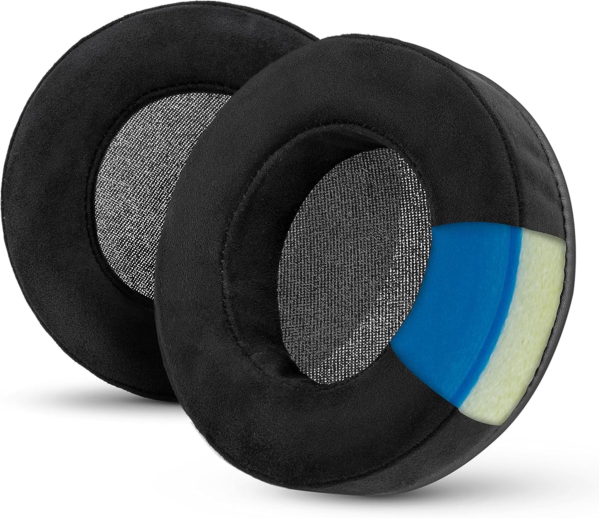 Gaming Earpads for Razer Kraken & Other Gaming Headsets & AKG 701 Q701 & Other Headphones (See List, Dimensions & Video), Cooling Gel, Memory Foam, Micro Suede, XL Round Black