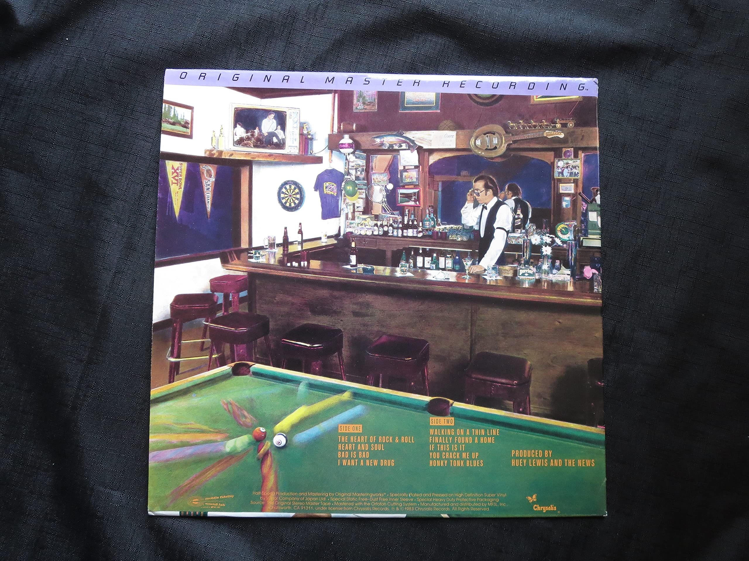 Sports (Japan pressed for USA Mobile Fidelity Sound Labs Half Speed Original Master Recording vinyl LP) - Image 2