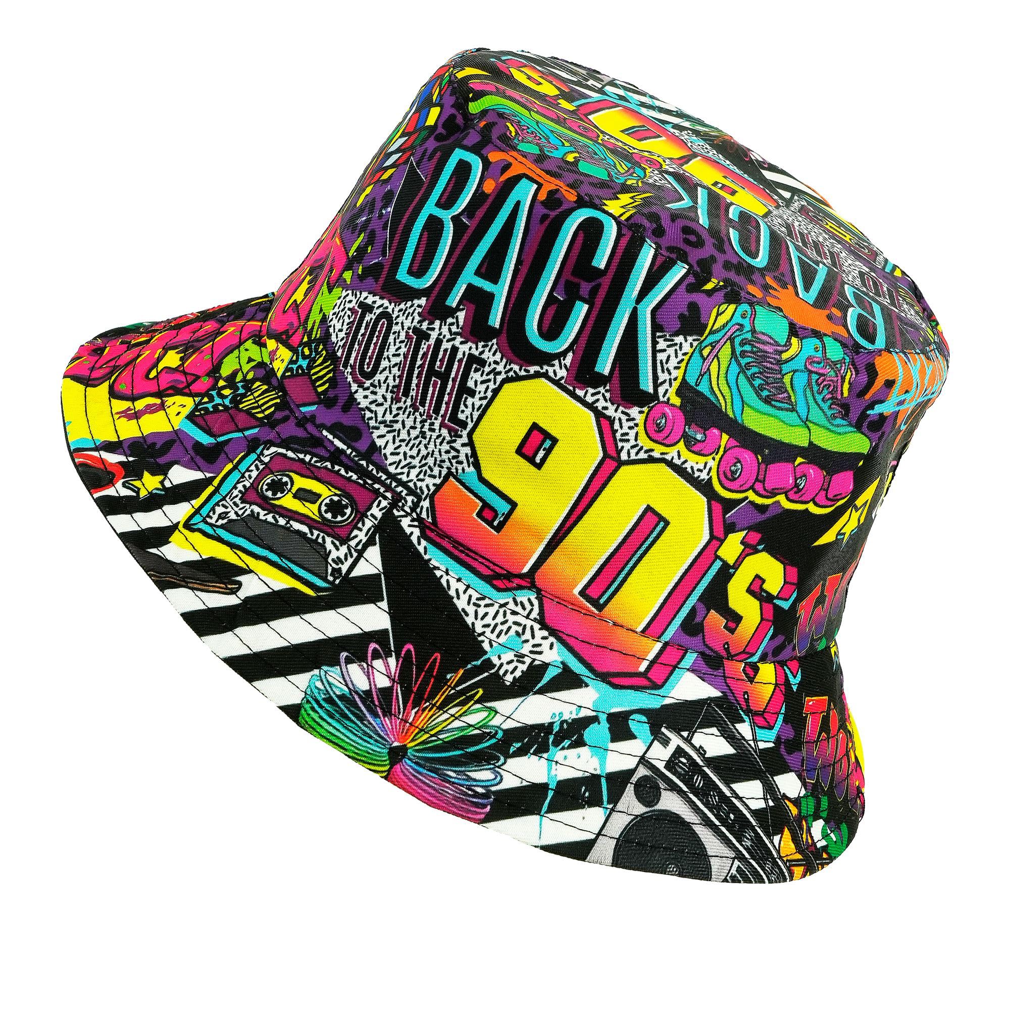 W WIDMANN Milano Party Fashion 28574 Unisex Fishing Hat - Adult 90s, 23 x 39 x 2 cm