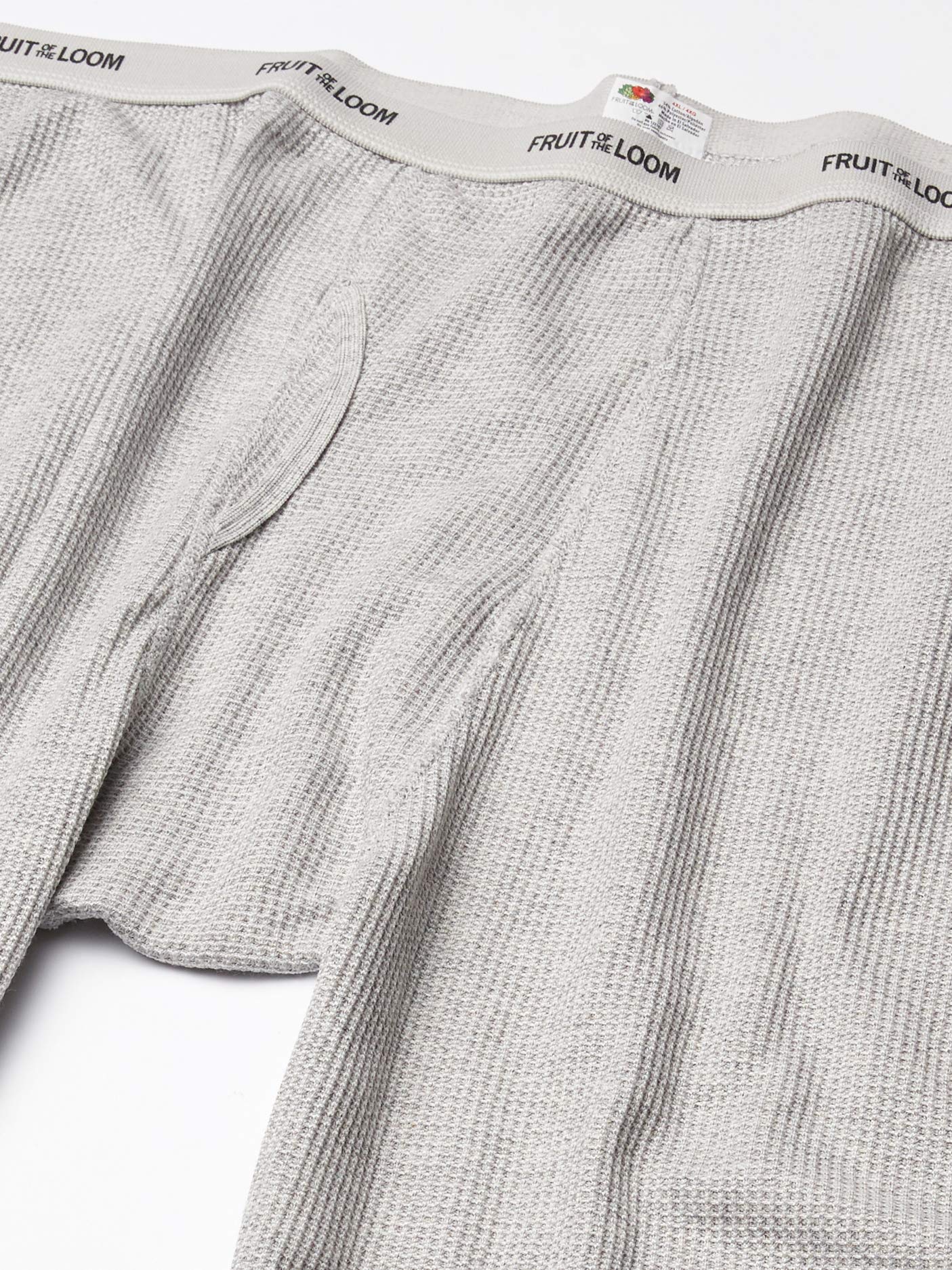 Fruit of the Loom Ropa Interior térmica clásica de Peso Medio (1 Capa Base Inferior, Light Grey Heather/Light Grey Heather (Paquete de 2), XL para Hombre