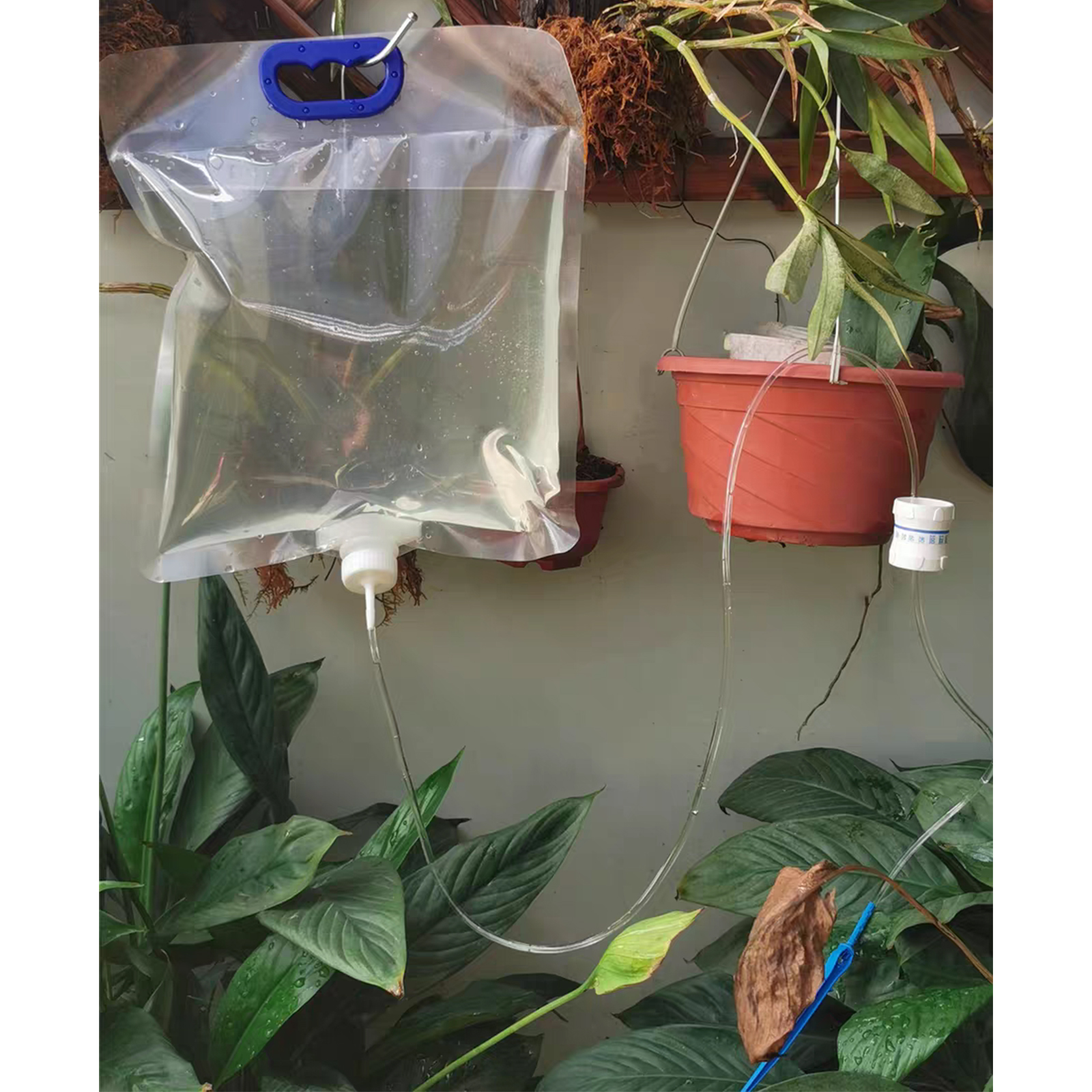 Amazon.co.jp: ZRGR 自動水やり機 植物 自動水やり 5.2L 大容量 3つ水
