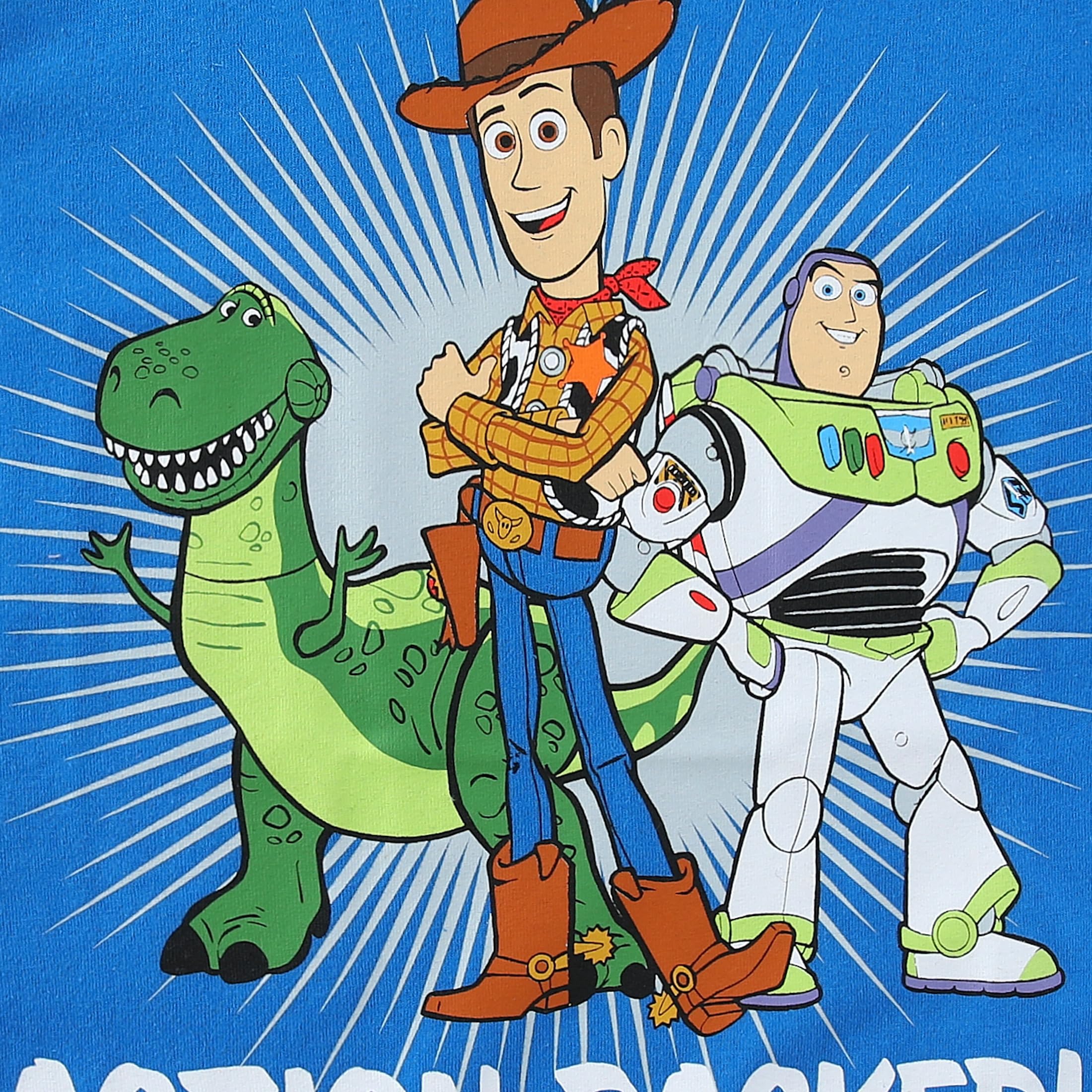 Disney Toy Story Woody, Buzz and Rex chłopięca koszulka z krótkim rękawem, 4-pak dla maluchów i małych dzieci