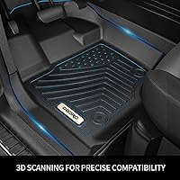 Vista 9 de OEDRO Alfombrillas de Piso Aptas para Ford Escape 2013-2019, Ford C-Max 2013-2018, Alfombrillas de Piso TPE para Todo Clima Incluye Juego Completo