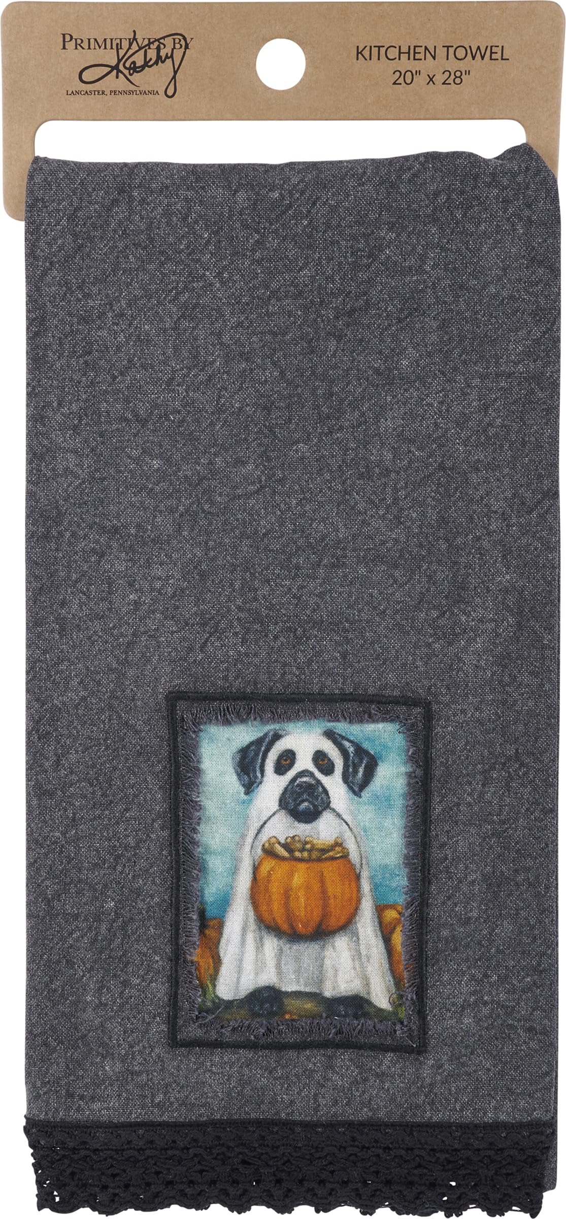 Toalla de cocina Ghost Dog Primitives by Kathy para llenar de alegría y ternura tu hogar