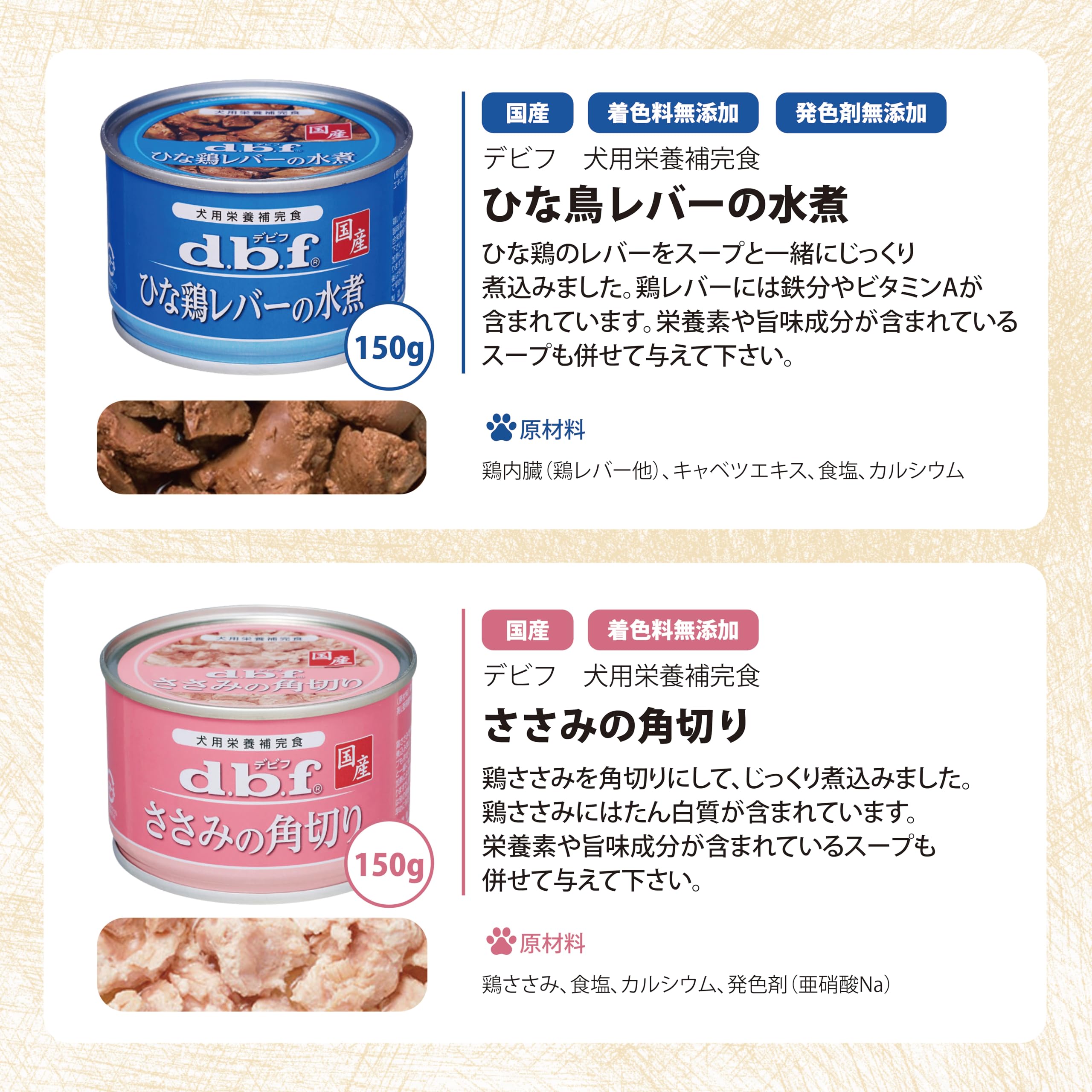 Amazon.co.jp: デビフ 缶詰 犬 150g 8種セット 各2缶（計16缶） ささみ