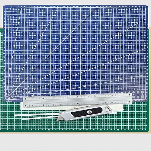 Miniatura 4 de Didiseaon Almohadilla de corte acolchado de doble cara A3 Material Pp 17.71x11.81 pulgadas Esteras de grabado para manualidades