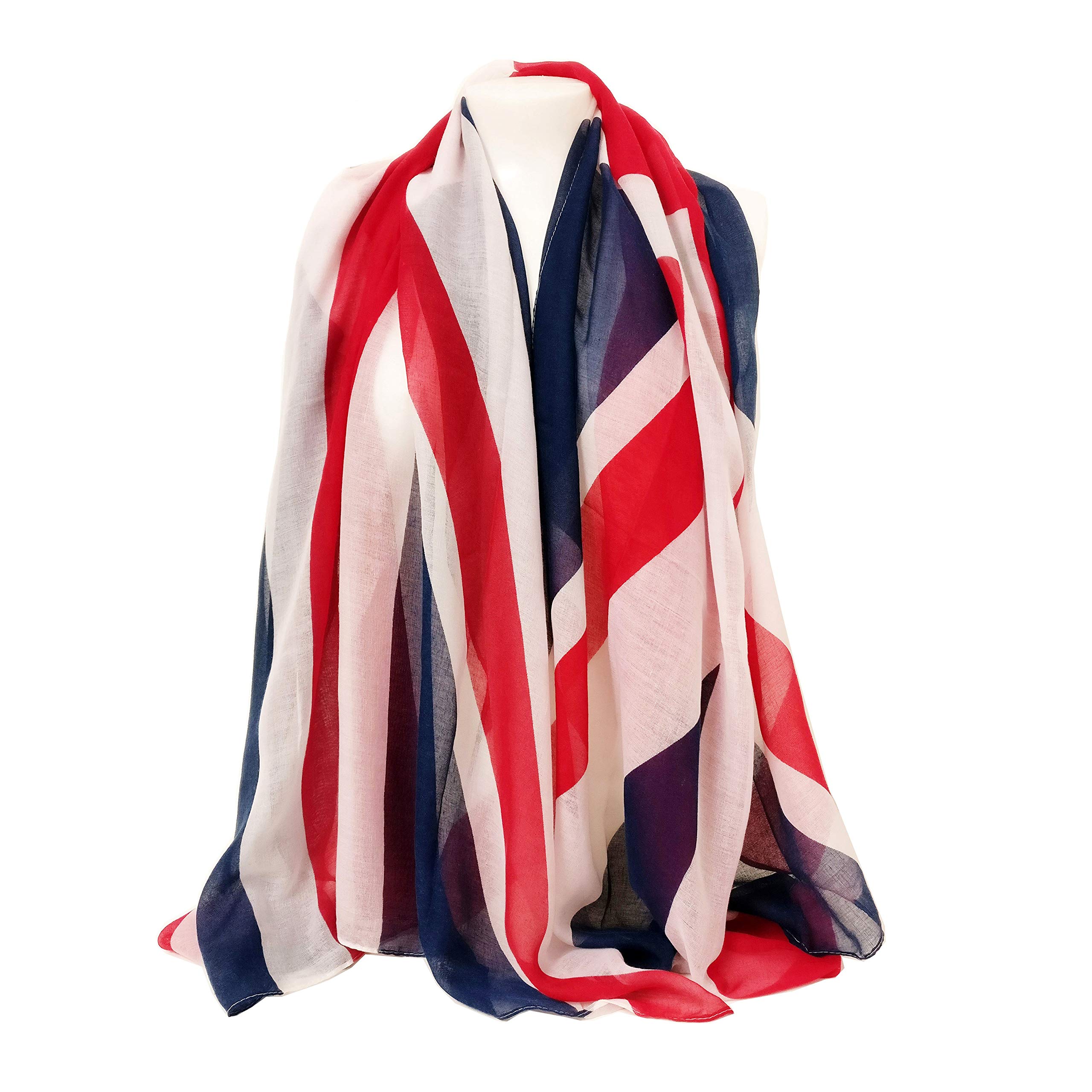 No.1 Gifts Union Jack (British Flag) Scarves -Great Britain UK Patriotic Flag Oversized Scarves