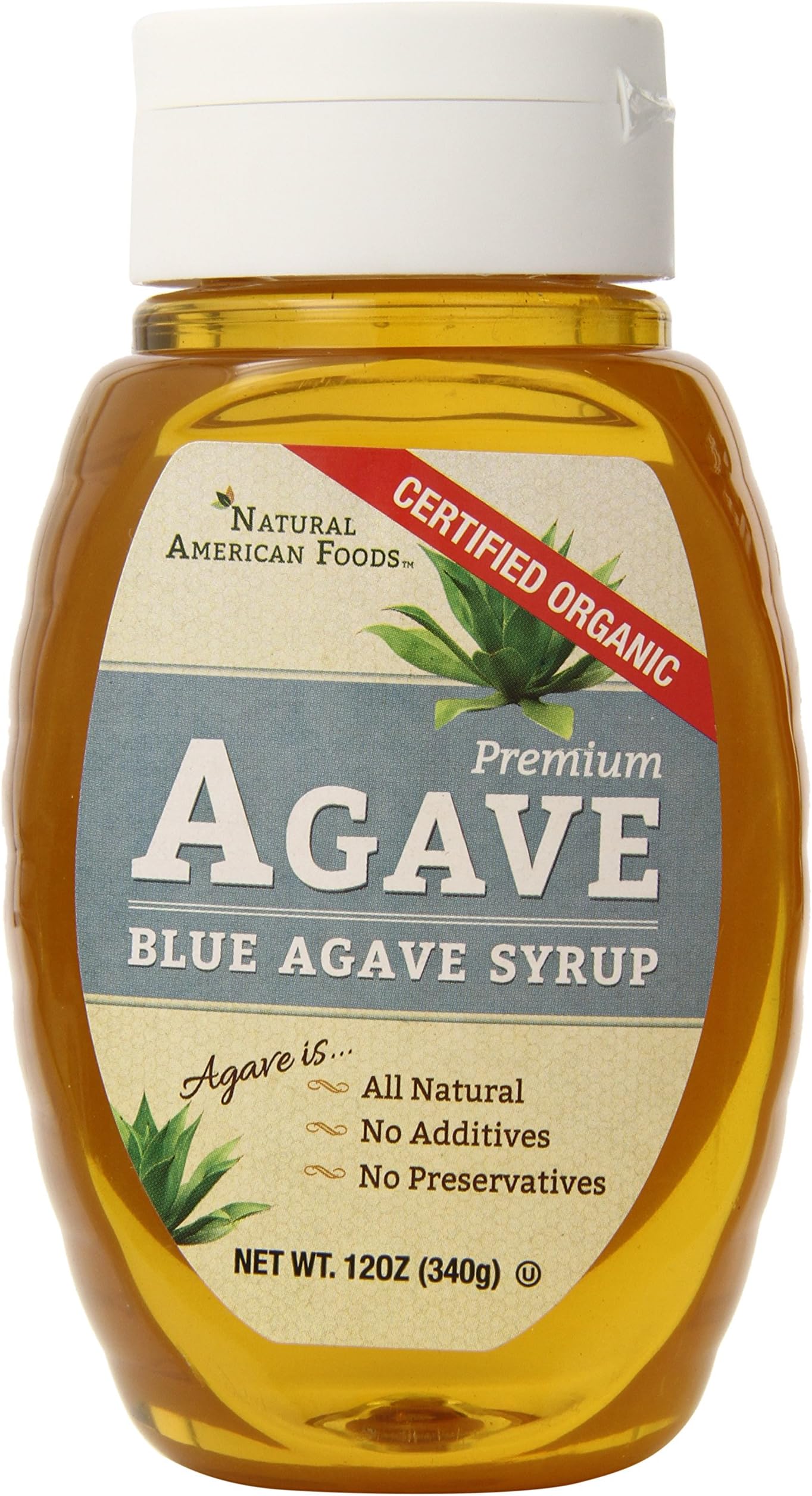Natural American Foods Blue Agave, Organic Honey, 12 Ounce