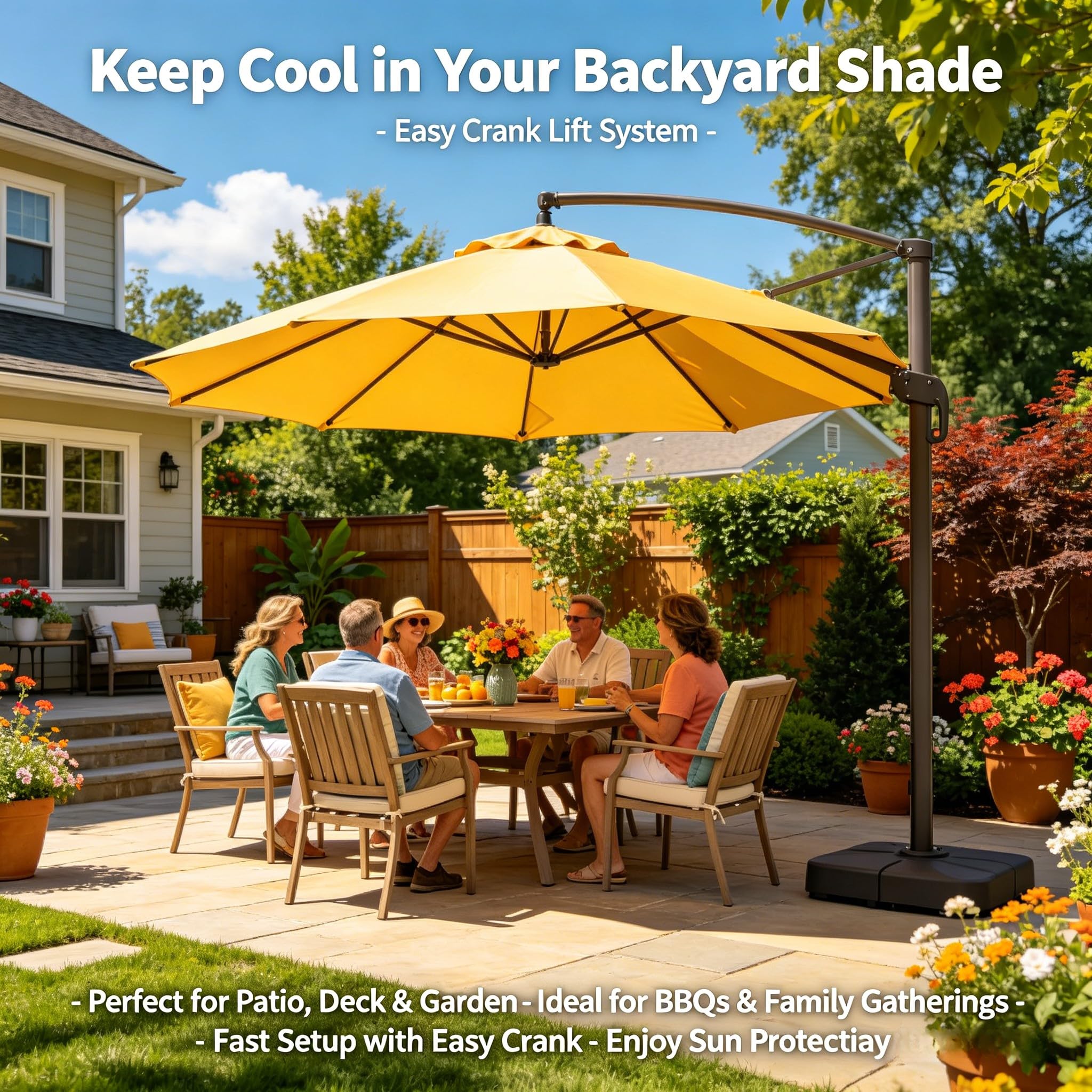 Accessoires de parasol de terrasse, accessoires de parasol de terrasse, manivelle, poignées de rechange pour parasols de patio d'extérieur, accessoires robustes