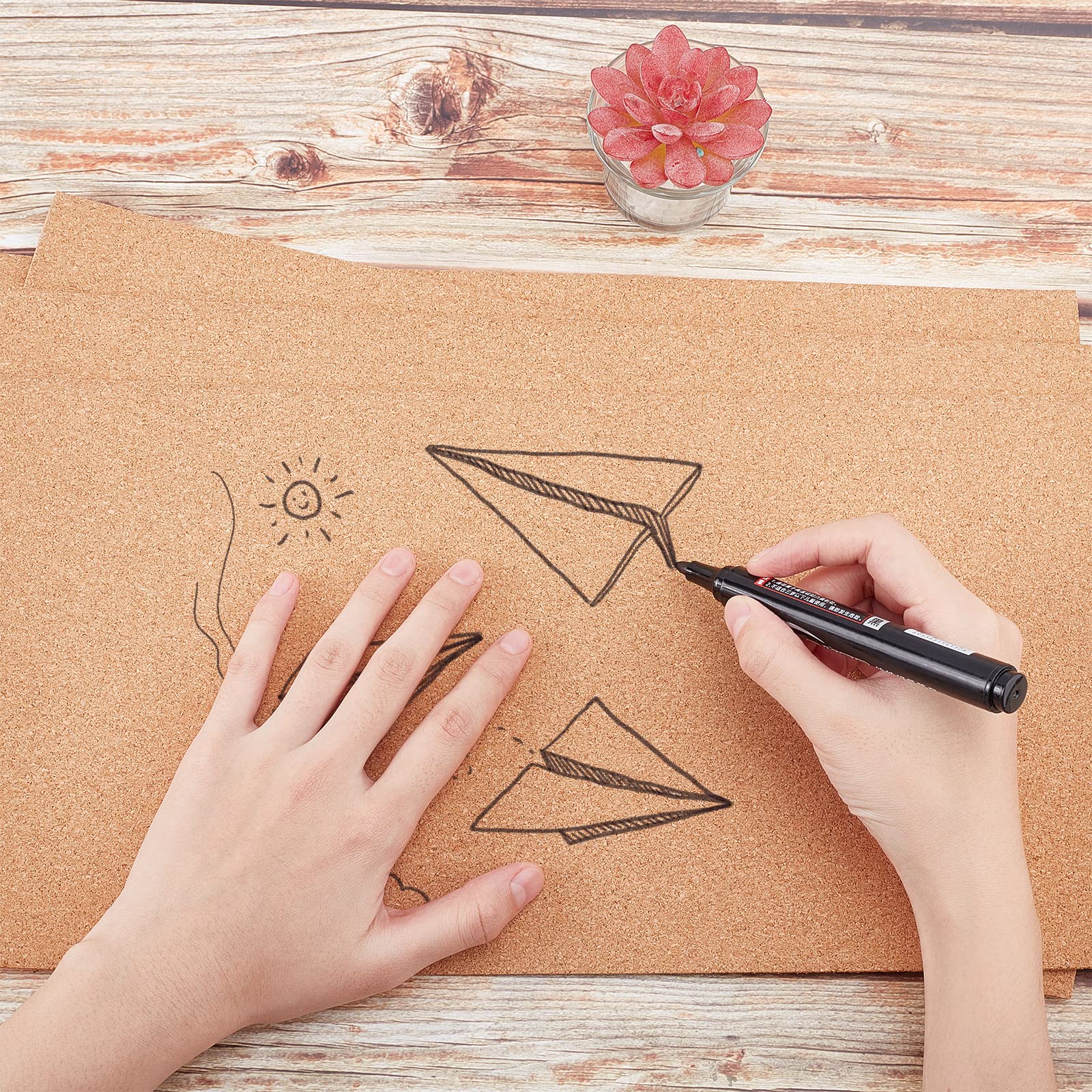 Rotolo Di Sughero Autoadesivo Spesso 3mm - 200x30 Cm Per Sottobicchieri, Artigianato E Protezione Mobili - Foto 9