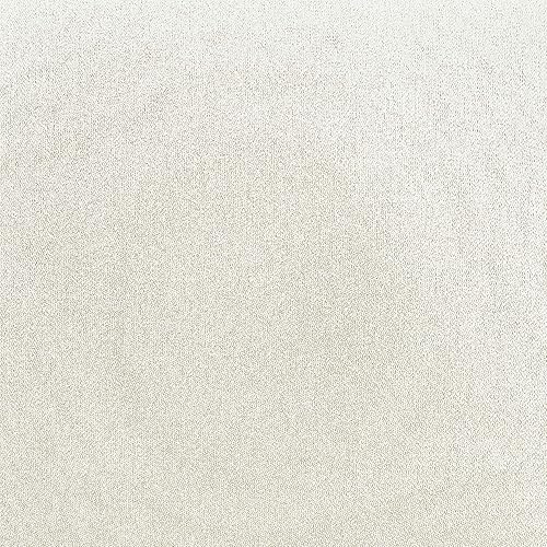 Miniatura 6 de Amazon Basics Reposapiés otomano pequeño, taburete de poliéster cuadrado moderno de mediados de siglo, lino, blanco marfil, 18 pulgadas de