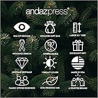 Vista 7 de Andaz Press Adorno de recuerdo de Navidad de metal redondo personalizado para la familia, My First Christmas As Gigi 2024, acuarela de osos polares