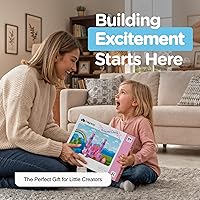 Vista 6 de Bloques de construcción magnéticos listos para regalar para niños, cubos magnéticos, juegos de construcción de juguetes de castillo de princesa