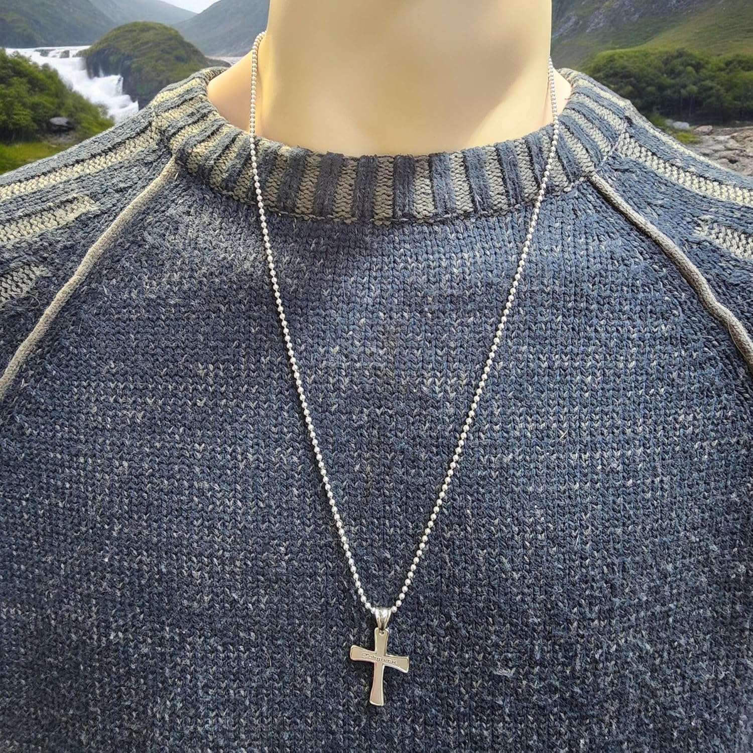 55 Feet Stainless Steel Ball Chain with 100 Connectors – 2.3mm Bead Chain Roll for Dog Tags, Necklaces for Men, Jewelry Making, Keychains, DIY Crafts - Image 4