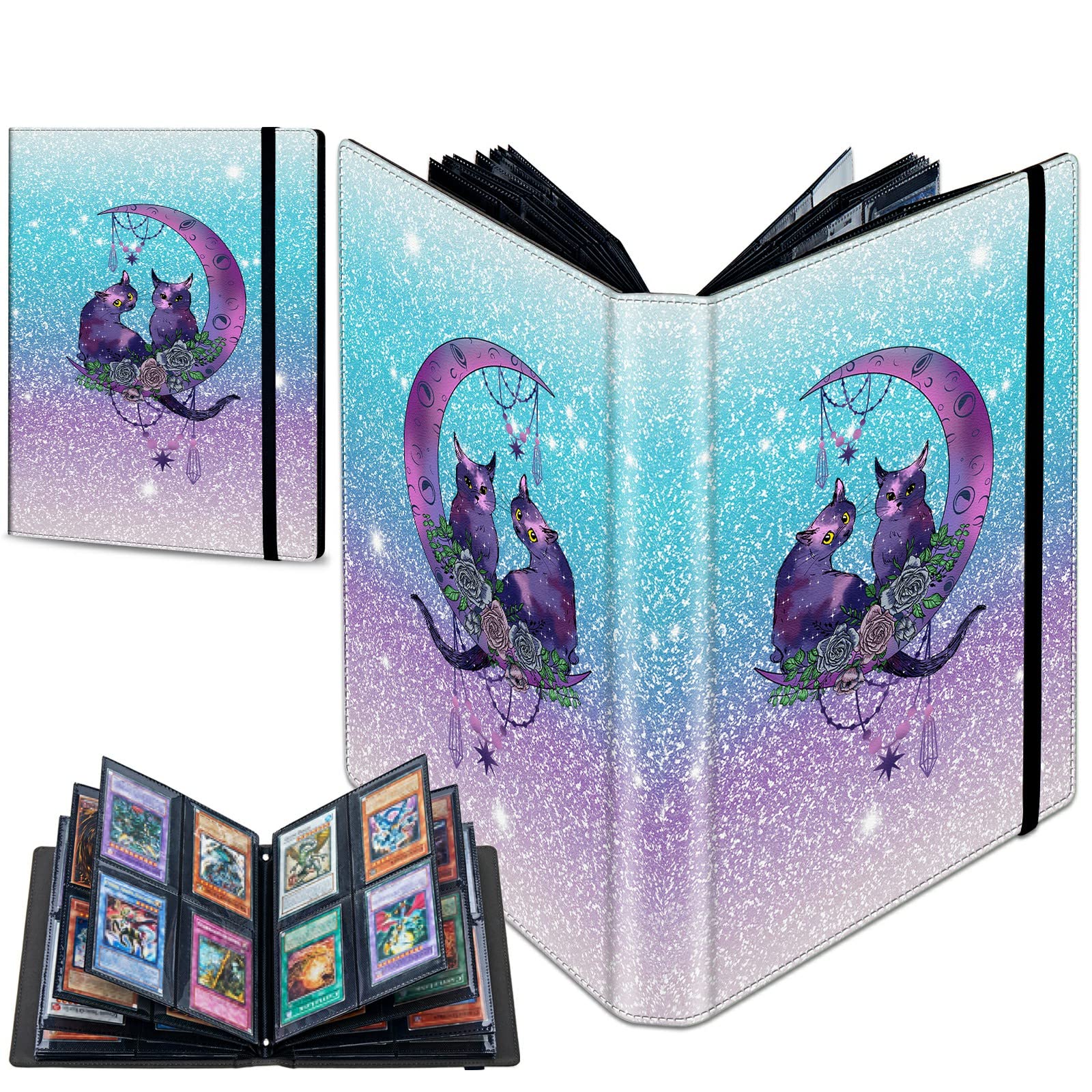 moon prim カードファイル Amazon.com: BREIDMKFM Trading Card Binder with 50 Sleeves, 4
