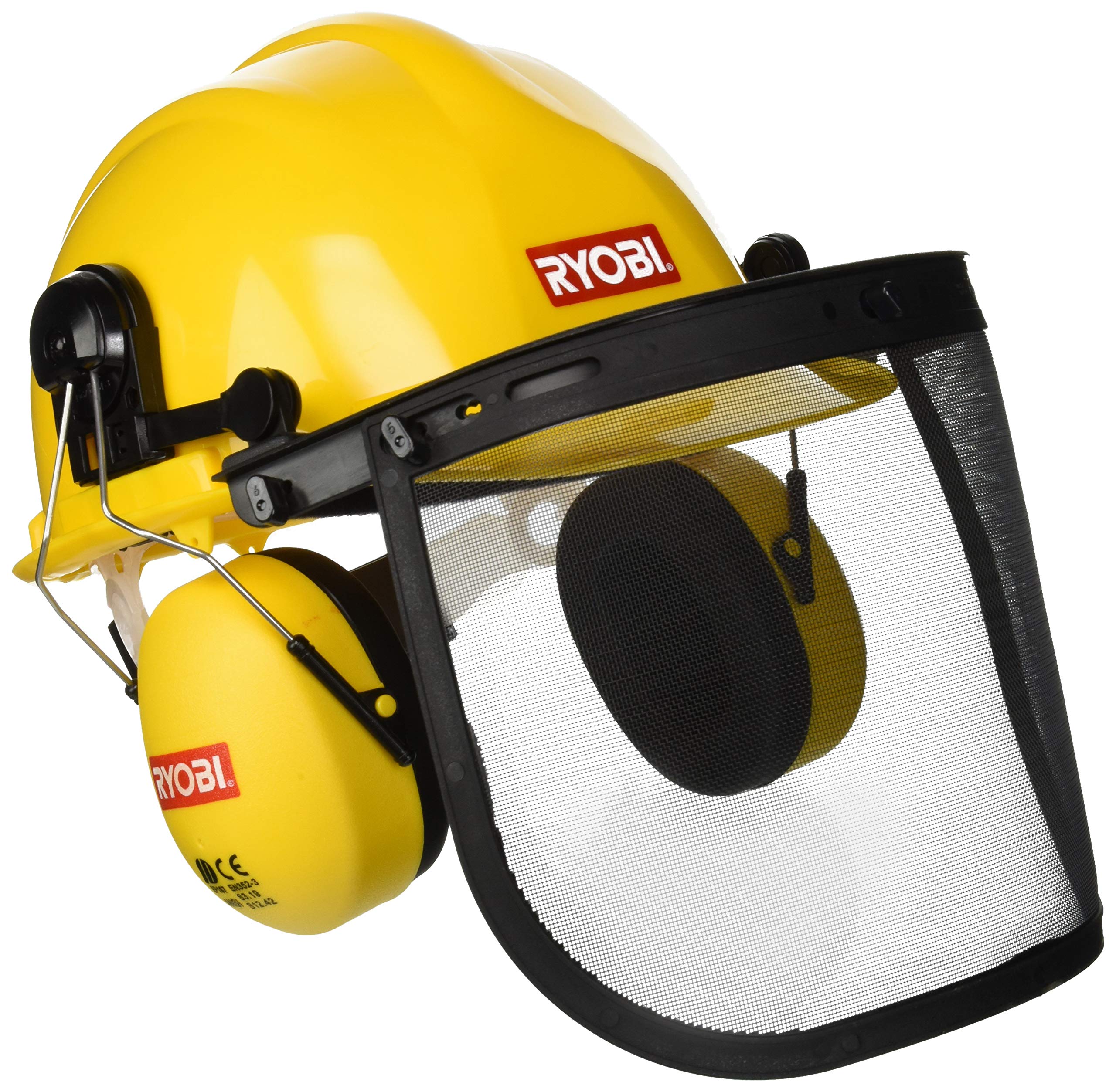 Ryobi Kask ochronny z wizjerem i ochroną słuchu, 5132000032