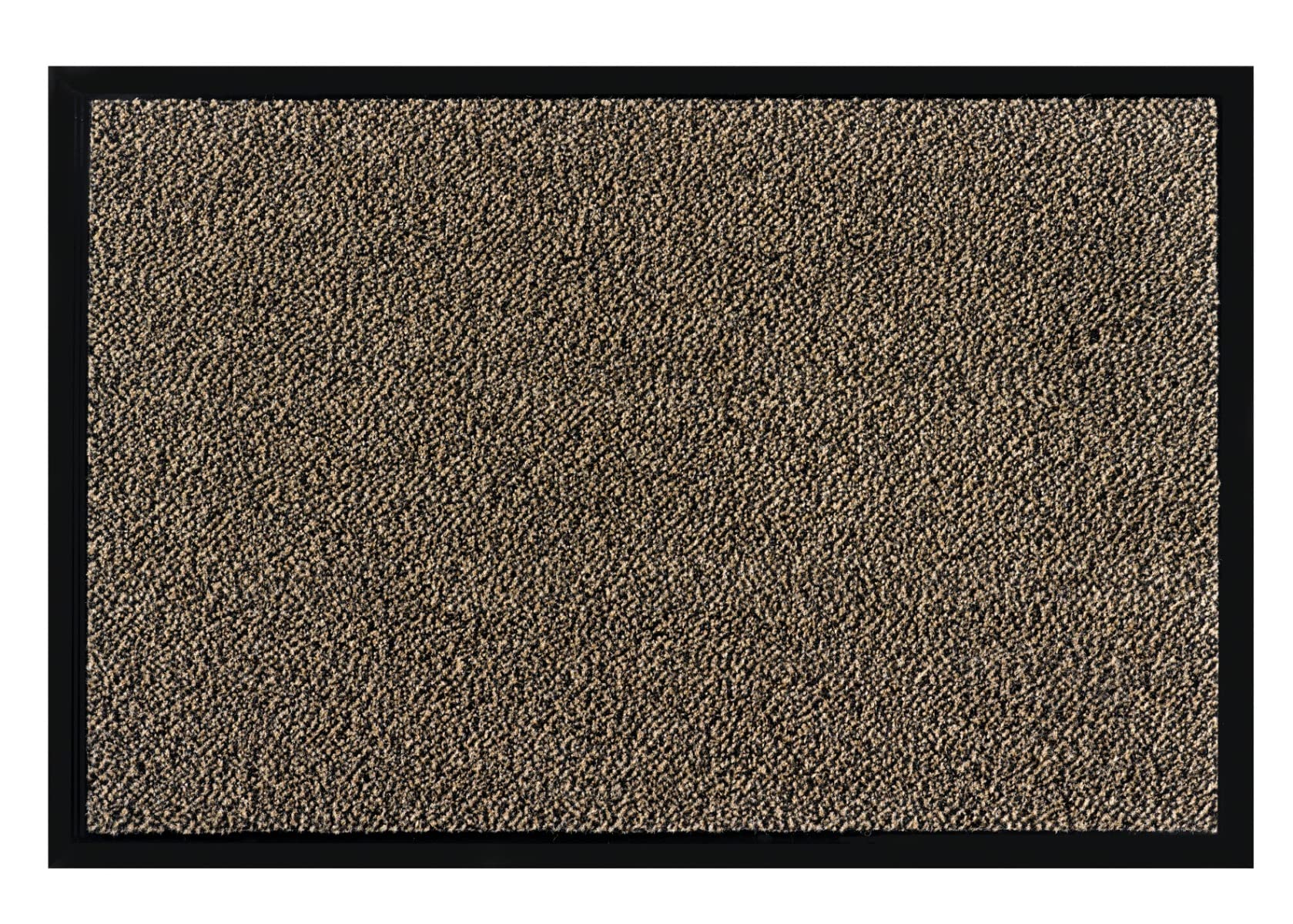 Paillasson Shannon 90x150 tapis entrée beige barrière anti-salissure grand tapis de couloir