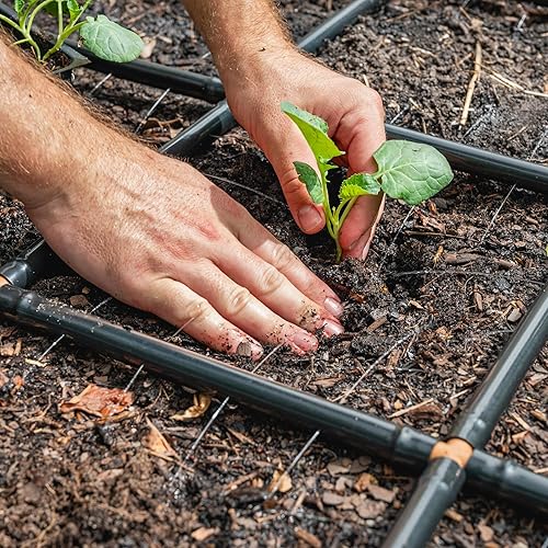 Miniatura 7 de Garden In Minutes - Sistema de riego por goteo para jardín, manguera de remojo, riego por goteo premontado, rociador de cama de flores, kit de