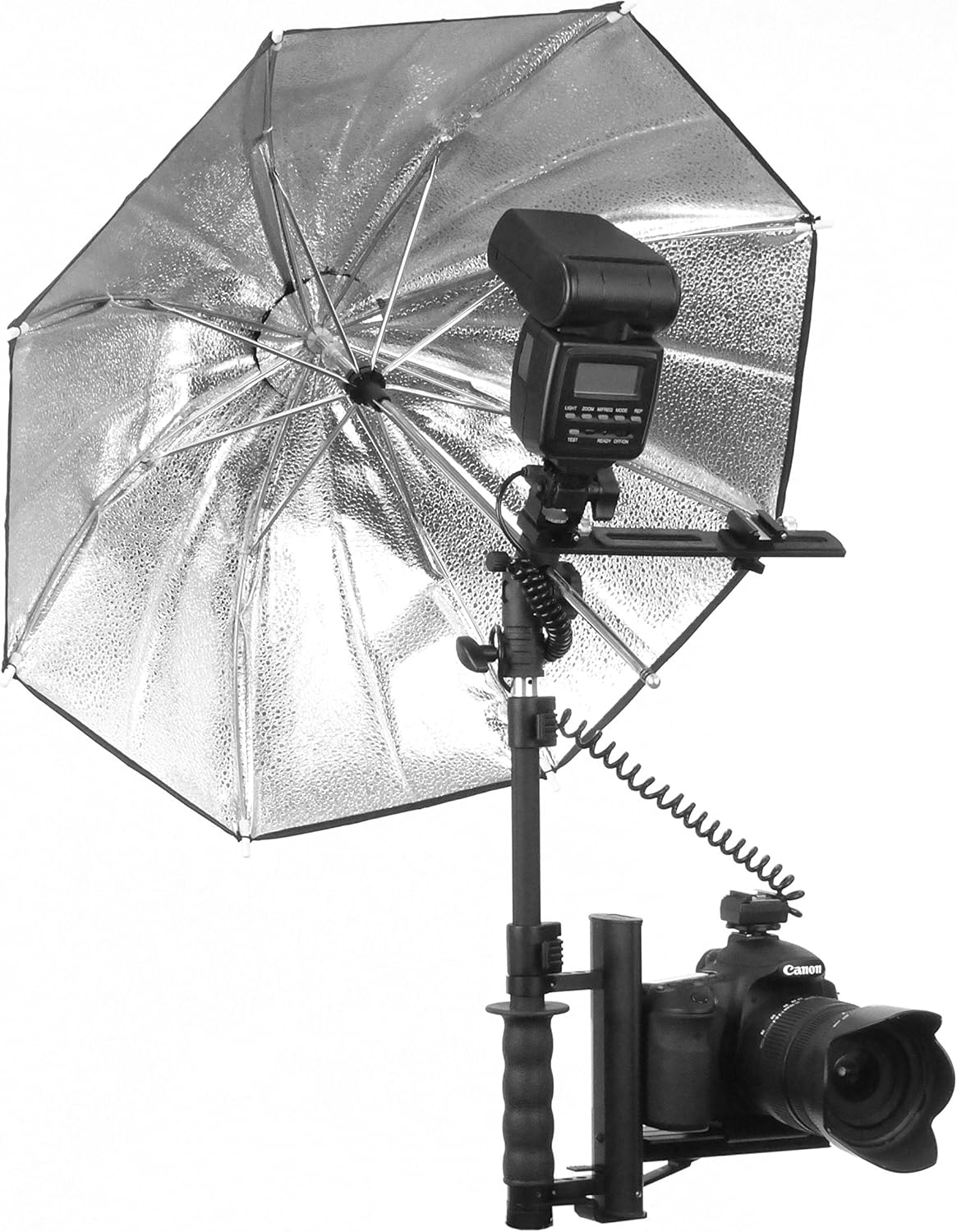 Alzo Ultra Flip Flash Bracket Canon Eos Slr Pro Umbrella