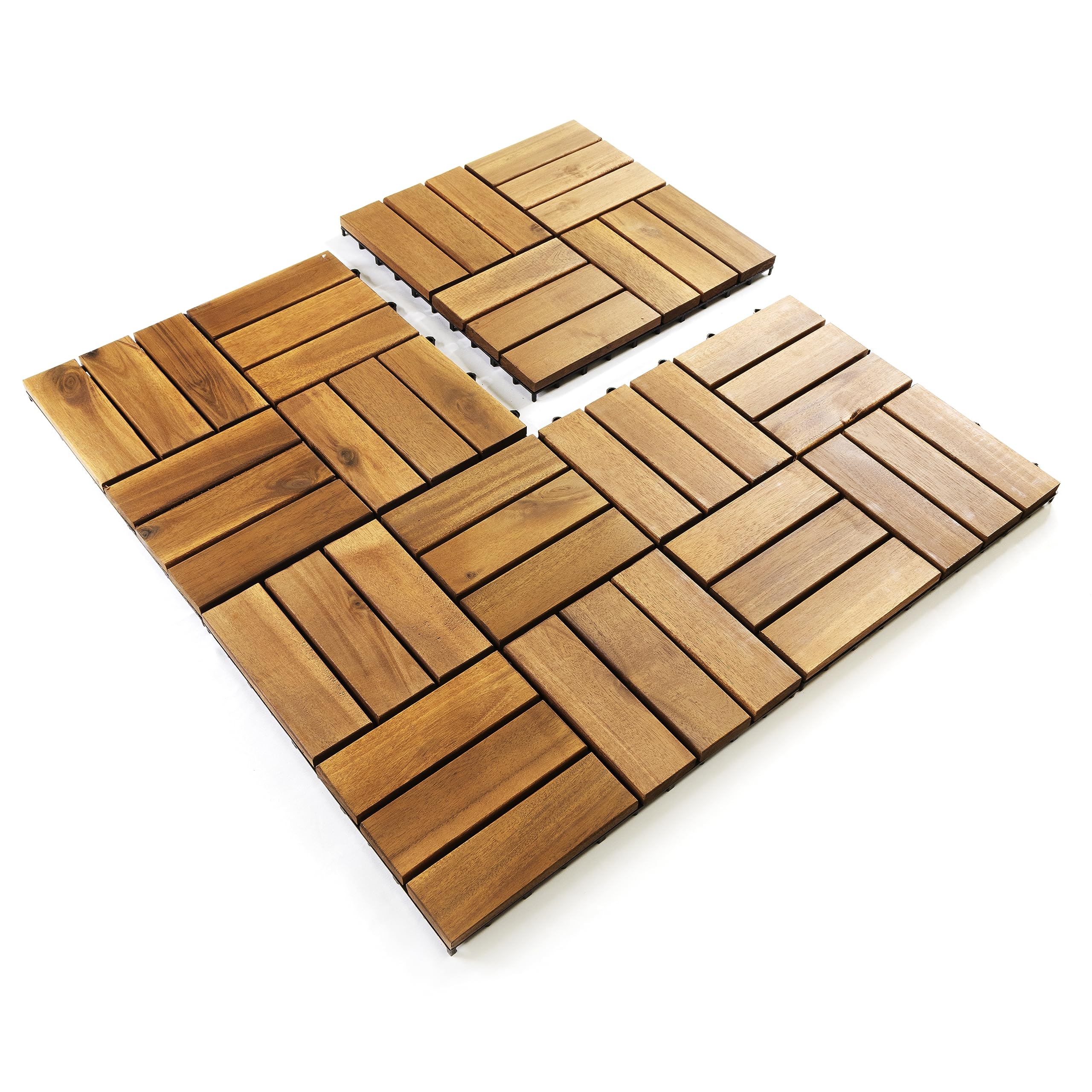 SSR VINA Acacia Deck Tiles, Interlocking Floor Tiles, Patio Tiles, Deck Tiles, Outdoor Tiles for