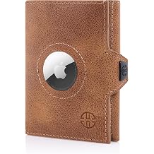 TRUSADOR Verona Unisex RFID   Katl  Hakiki Deri  n Cep C zdan,Konyak Taba,K k, Fermuarl  & Airtag Yuval