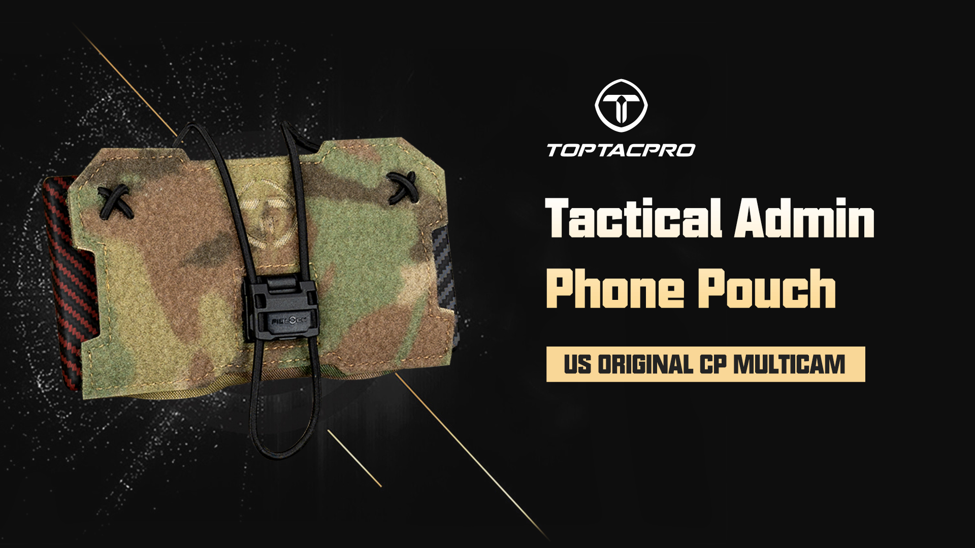 Pochette Tactique TOPTACPRO Pour Téléphone – Camo – Panneau Avant – Chasse – Modèle TP8512