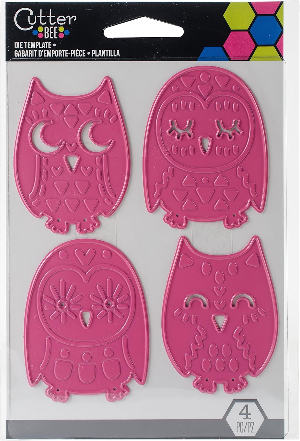 EK Success EK Cutter Bee Owls Cutting Dies