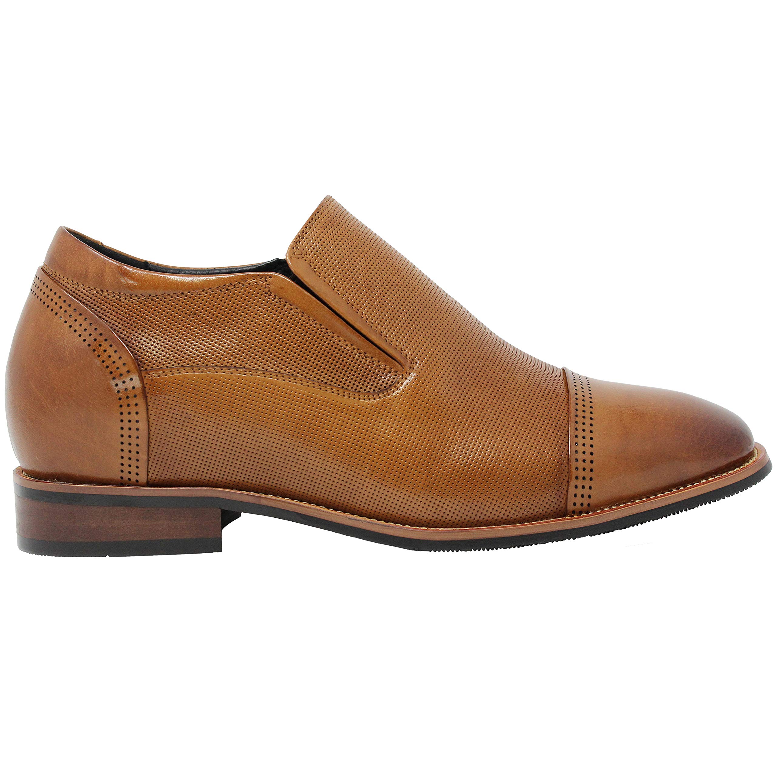CALTO Men\'s Invisible Height Increasing Elevator Shoes Brown Leather Size 11 Amazon.com | CALTO Men main image 2