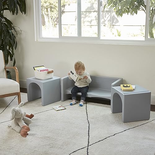 Miniatura 83 de ECR4Kids Tri-Me - Juego de mesa y sillas cubo, muebles multiusos, color azul, 3 piezas Azul,Agua,Negro -,Azul Cian,Verde Fern,Verde,Verde