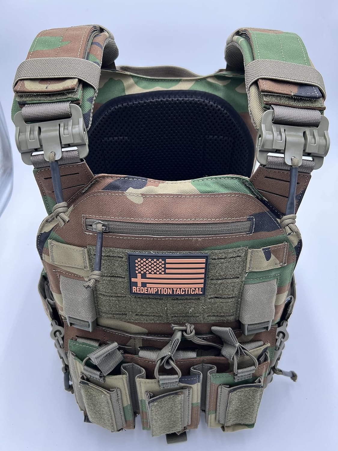 Redemption Crusader 2.0 Molle Quick Release Buckles Airsoft Vest With Adjustable Size Sides And Triple Pouch