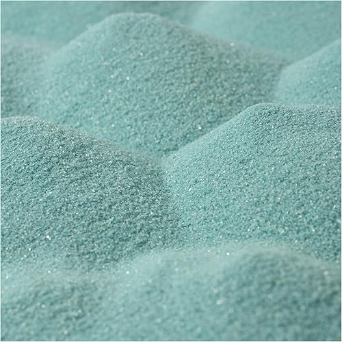 Sandtastik Arena de color Aqua Classic: caja a granel de 25 libras de arena de grano fino vibrante para artes y manualidades, botellas de arena,