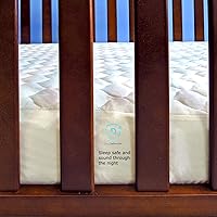 Vista 5 de Cubierta protectora para colchón de cuna Dry Defender, impermeable, de algodón orgánico, sin blanquear, no tóxico e hipoalergénico