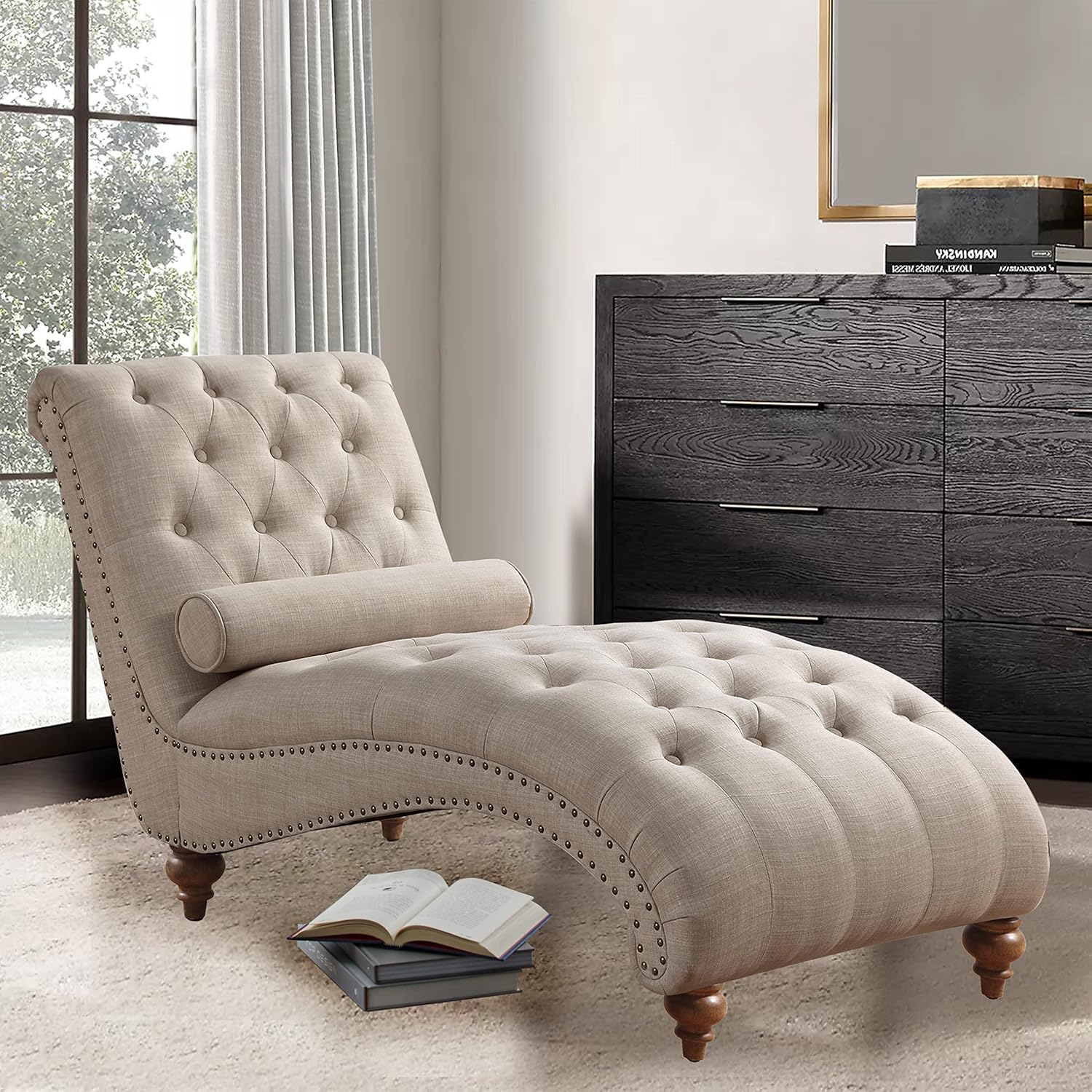 Rosevera Leavitt Living Room Chairs with Padded Seat Sleeper Comfy for